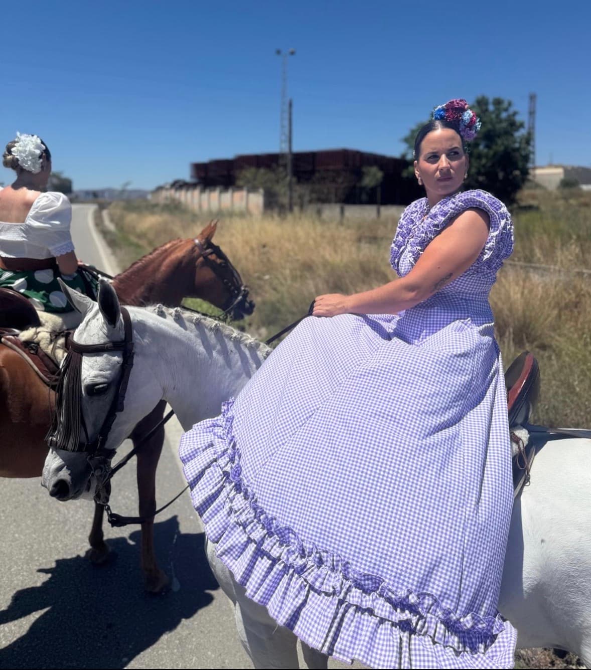 Vestido flamenca vichi morado - Foto 1