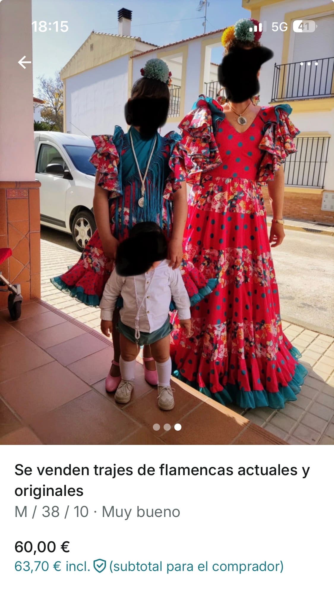 Traje flamenca cómodo mujer y niña - Foto 1