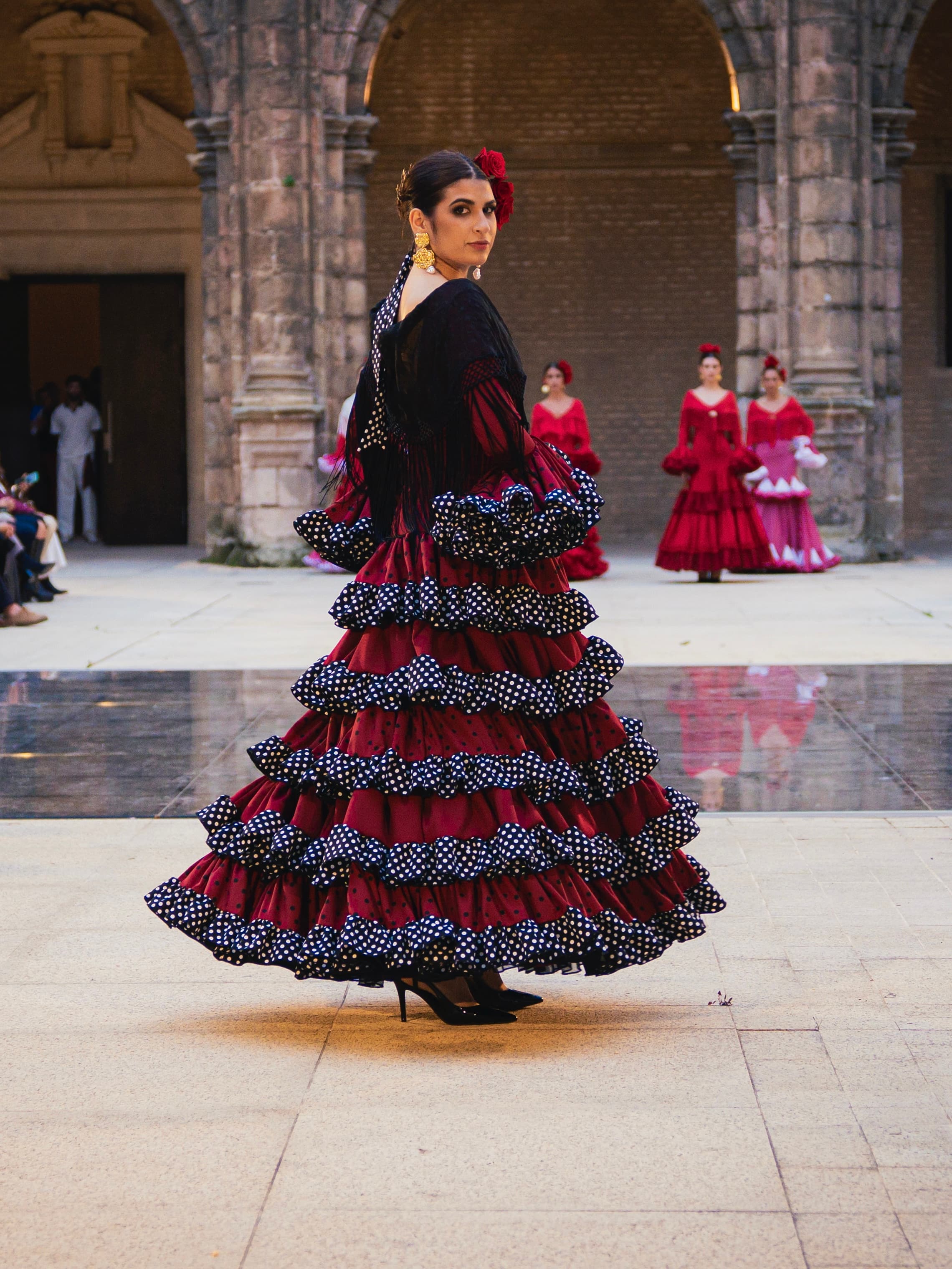 Vestido volantes
