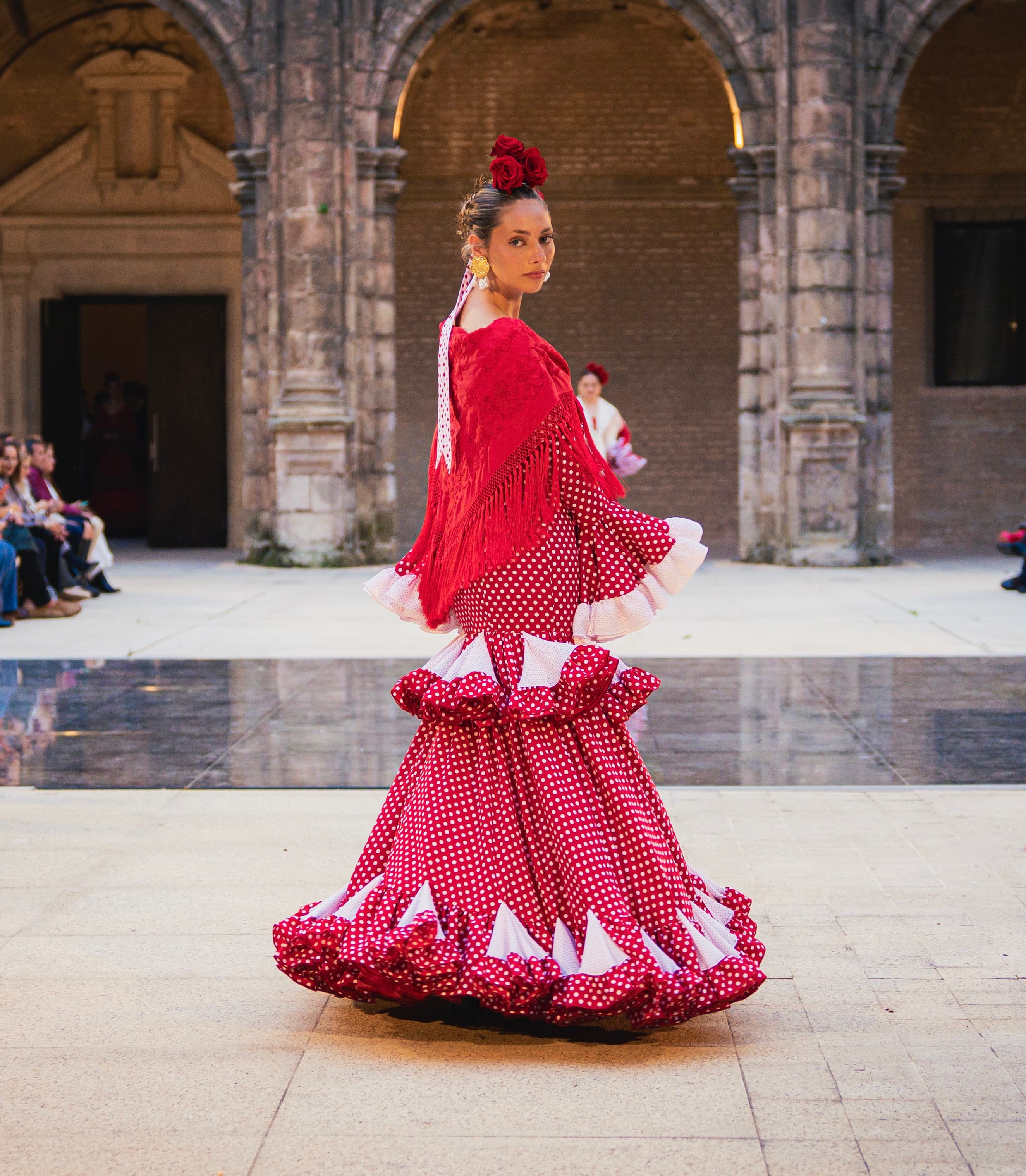 Vestido lunar rojo